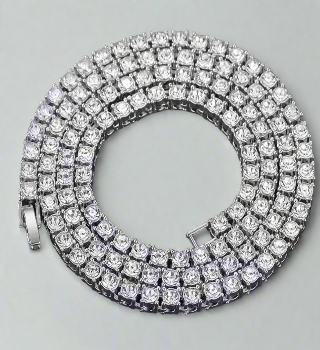 Silver Tone Tennis Chain