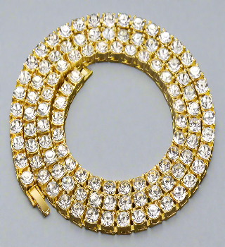 Golden Tone Tennis Chain