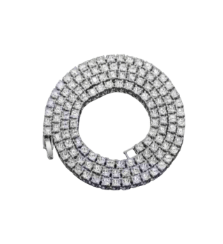 Silver Tone Tennis Chain