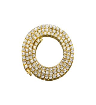 Golden Tone Tennis Chain