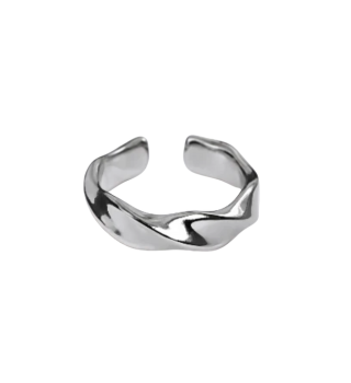 Freeform Silver Band